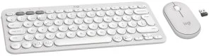 Фото: Комплект клавіатура+миша Logitech Pebble 2 Combo Tonal White (920-012240) № 2 | KTC
