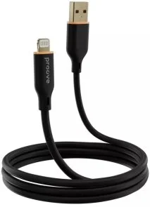 Фото: Кабель Proove Jelly Silicone 2.4A AM / Lightning 1m Black (CCJS20001101) № 3 | KTC