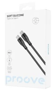 Фото: Кабель Proove Soft Silicone 60W Type-C / Type-C 1m Black (CCSO60002201) № 5 | KTC