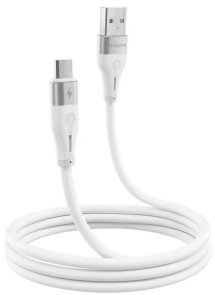 Кабель Proove Soft Silicone 2.4A AM / MicroUSB 1m White (CCSO20001302)