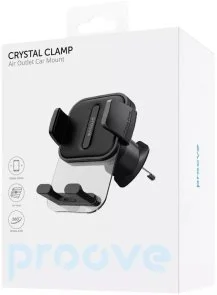 Фото: Кріплення для мобільного телефону Proove Crystal Clamp Air Outlet Car Mount Black (CHCC00000001) № 2 | KTC
