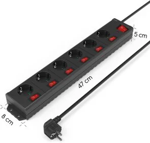 Фото: Мережевий фільтр Hama 6/1.4m Black (00223160) № 5 | KTC
