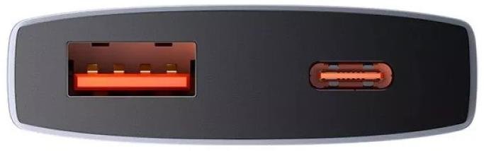 Зарядний пристрій Baseus GaN5 Pro Ultra-Slim 65W with Type-C/Type-C Gray (CCGP150113)