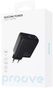 Зарядний пристрій Proove Silicone Power QC 3.0 PD 3.0 45W Black (WCSP45110001)