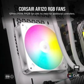 Фото: Кулер Corsair iCUE AR120 Digital RGB White (CO-9050168-WW) № 8 | KTC