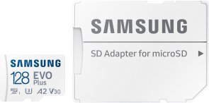  FLASH пам'ять Samsung Evo Plus A2 V30 U3 Micro SDXC 128GB White with adapter (MB-MC128KA/EU)