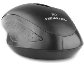Фото: Миша Real-EL RM-300 Black/Grey (EL123200012) № 7 | KTC