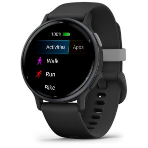 Смарт годинник Garmin Vivoactive 5 Slate Aluminum Bezel with Black Case and Silicone Band (010-02862-10)