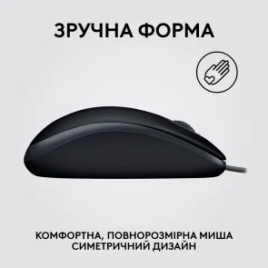 Фото: Миша Logitech B110 Silent Black (910-005508) № 3 | KTC