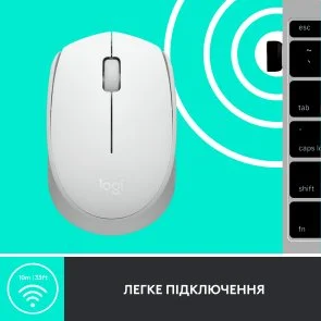 Фото: Миша Logitech M171 Wireless Off-White (910-006867) № 4 | KTC