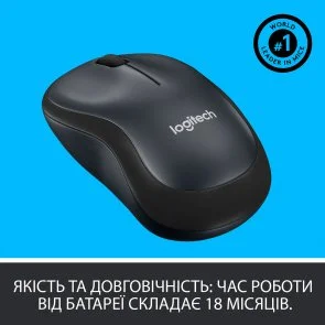 Фото: Миша Logitech M220 Silent Charcoal Black (910-004878) № 5 | KTC