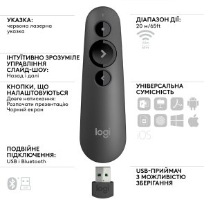 Презентер Logitech R500s Graphite (910-005843)