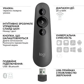 Фото: Презентер Logitech R500s Graphite (910-005843) № 6 | KTC