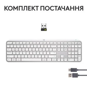 Фото: Клавіатура Logitech MX Keys S Pale Grey (920-011588) № 9 | KTC