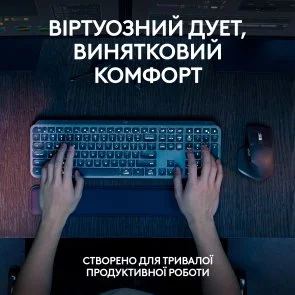Фото: Комплект клавіатура+миша Logitech MX Keys S Combo Graphite (920-011614) № 9 | KTC