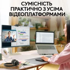 Фото: Web-камера Logitech Brio 100 Graphite (960-001585) № 11 | KTC
