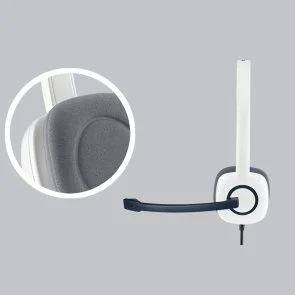Фото: Гарнітура Logitech H150 White (981-000350) № 6 | KTC