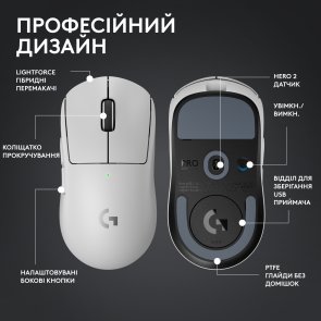 Миша Logitech G Pro X Superlight 2 White (910-006638)