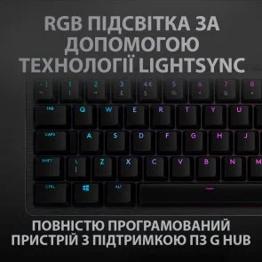 Фото: Клавіатура Logitech G512 Carbon Lightsync RGB Mechanical US GX Blue Black (920-008946) № 8 | KTC