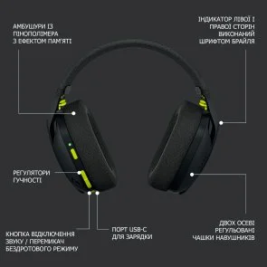Фото: Навушники Logitech G435 Black (981-001050) № 5 | KTC