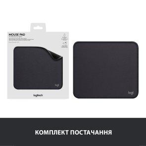  Килимок Logitech Mouse Pad Studio Series 200x230x2mm Graphite (956-000049)