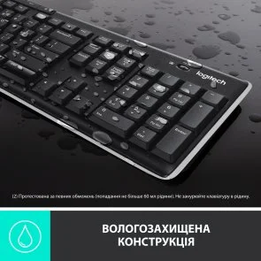Фото: Клавіатура Logitech K270 US/UKR Black (920-003738) № 10 | KTC