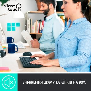 Комплект клавіатура+миша Logitech MK295 US/UKR Graphite (920-009800)