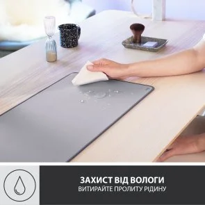 Фото: Килимок Logitech Desk Mat Studio Series 300x700x2mm Mid Grey (956-000052) № 9 | KTC