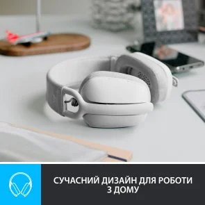 Фото: Гарнітура Logitech Zone Vibe 100 Off White (981-001219) № 12 | KTC