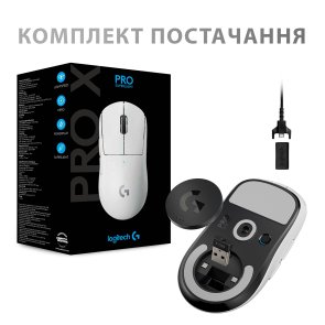 Миша Logitech G Pro X Superlight White (910-005942)