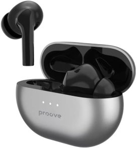 Навушники Proove Woop TWS with ANC Silver/Black (TWWP00010006)