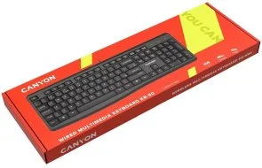 Фото: Клавіатура Canyon CNE-CKEY5 UKR/ENG USB Black № 4 | KTC