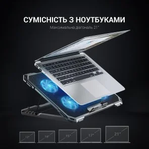 Фото: Підставка для ноутбука GamePro CP485 Black № 11 | KTC