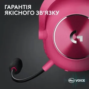 Фото: Гарнітура Logitech Pro X 2 Lightspeed Pink (981-001275) № 7 | KTC