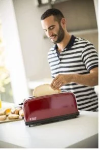 Фото: Тостер Russell Hobbs Colours Plus Flame Red (21391-56) № 9 | KTC