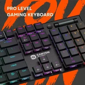 Фото: Клавіатура Canyon Cometstrike GK-55 USB Black (CND-SKB55-US) № 10 | KTC