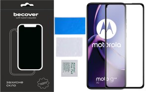 Захисне скло BeCover for Motorola G84 - Black (710108)