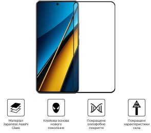 Захисне скло ArmorStandart for Poco X6 5G/X6 Pro 5G/M6 Pro 4G - Pro Black (ARM73500)