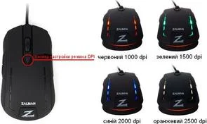 Фото: Мишка Zalman ZM-M401R чорна № 7 | KTC