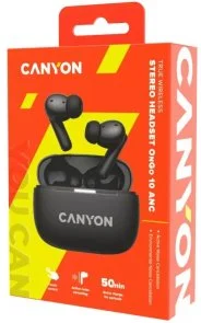 Фото: Навушники Canyon OnGo TWS-10 Deep Black (CNS-TWS10B) № 8 | KTC