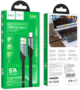 USB кабелі та розгалужувачі Hoco U119 USB AM/Type-C 1.2m Black {6942007605007}