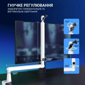 Фото: Мікрофон Fifine TAM8W XLR/USB White № 5 | KTC