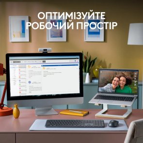 Комплект клавіатура+миша Logitech Signature Slim Combo MK950 Off White (920-012491)