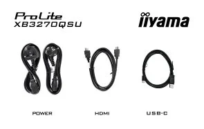 Фото: Монітор iiyama ProLite X3270QSU-B1 Black - 31.5" IPS / 2560×1440 / 100 Гц / HAS № 14 | KTC