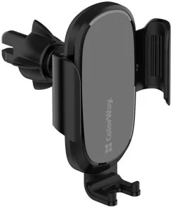Фото: Кріплення для мобільного телефону ColorWay Air Vent Car Wireless Charger 15W Black (CW-CHAW038Q-BK) № 3 | KTC