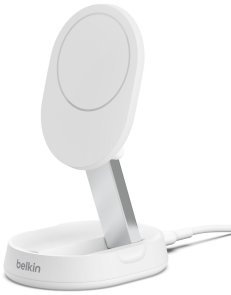 Бездротова зарядна станція Belkin BoostCharge Pro Magnetic Qi2 15W White (WIA008BTWH)