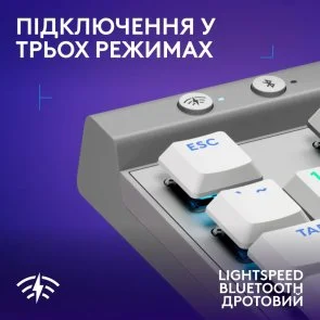 Фото: Клавіатура Logitech G515 Lightspeed TKL Tactile White (920-012539) № 5 | KTC