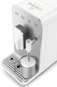 Кавомашина Smeg Coffee Machine With Steam Wand White (BCC12WHMEU)