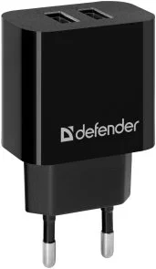 Фото: Зарядний пристрій Defender UPC-21 Black with AM/MicroUSB (83581) № 2 | KTC