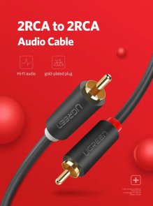 AV104 2xRCA M to 2xRCA M 2m Black